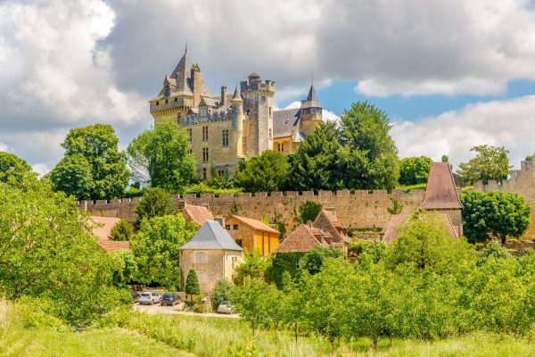View,At,The,Castle,Monfort,In,Vitrac,Village,-,France